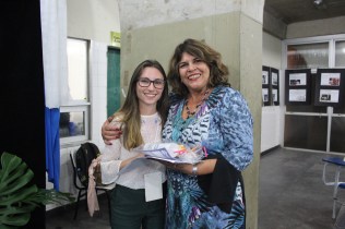 Foto 12: Aluna que foi sorteada. Créditos: Carolina Maciel Mattos.