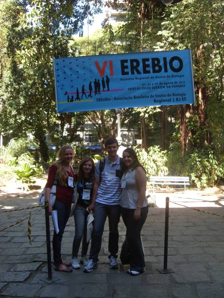 Alunos do Polo EAD de Nova Friburgo no VI EREBIO