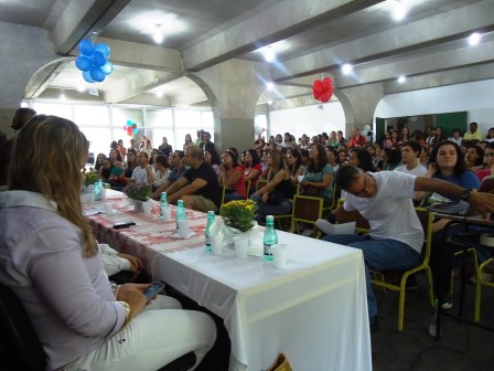 Alunos na aula inaugural