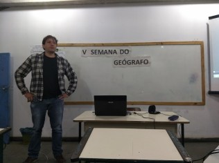 Figura 5: Plestrante Maycon Saviole. Créditos: Carolina Maciel Mattos